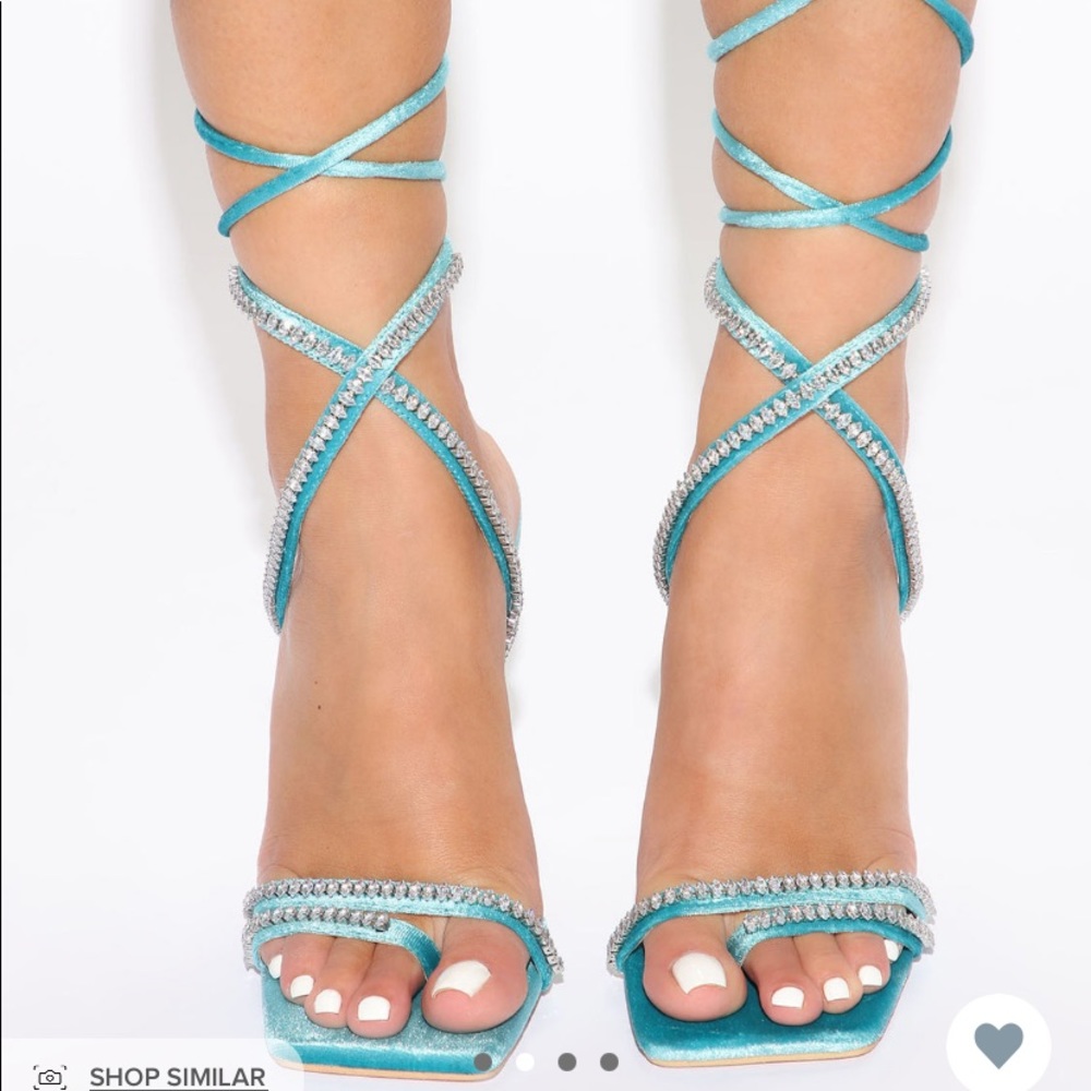 STEPHIE HEELS BLUE SIZE 10